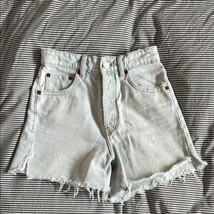 Light Blue Denim Shorts